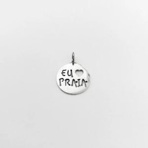 Pingente Medalha Eu Amo Praia